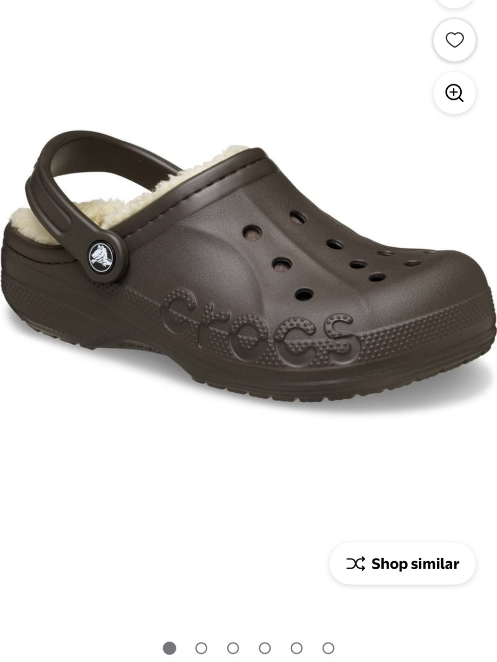 CROCS women lined —espresso brown